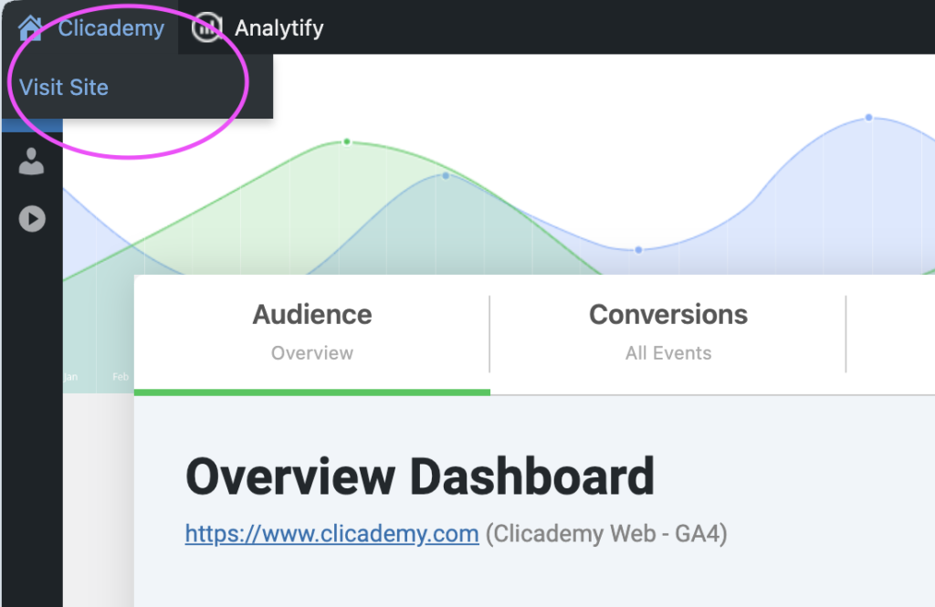 Clicademy Dashboard View guide